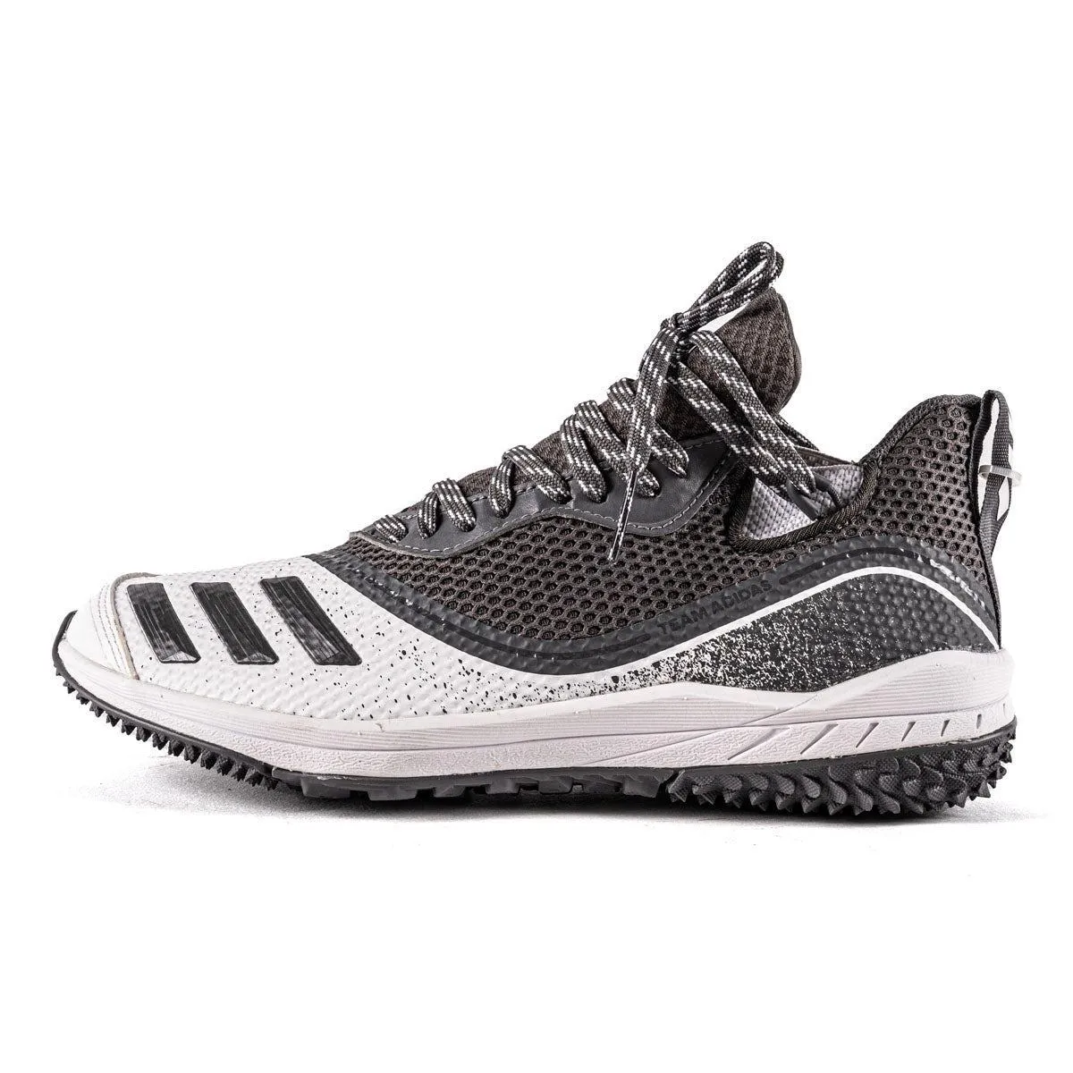 Adidas Icon 5 Turf Basketball Sport Shoes Fabric Grey Colour For Men