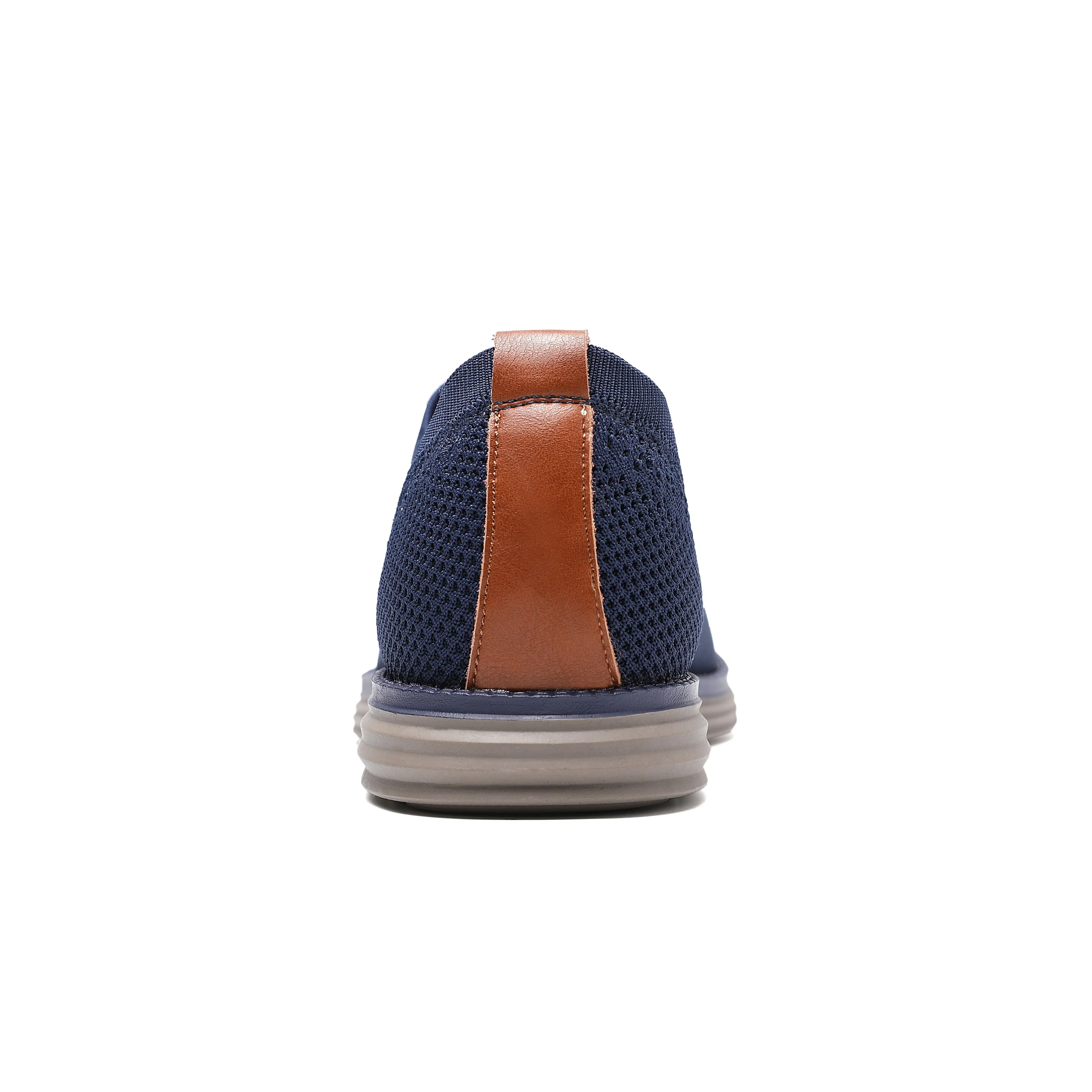 BHKH 2022 Breathable Knitted Mesh Casual Shoes Lightweight Smart Casual Shoes Office Work Footwear Men Shoes