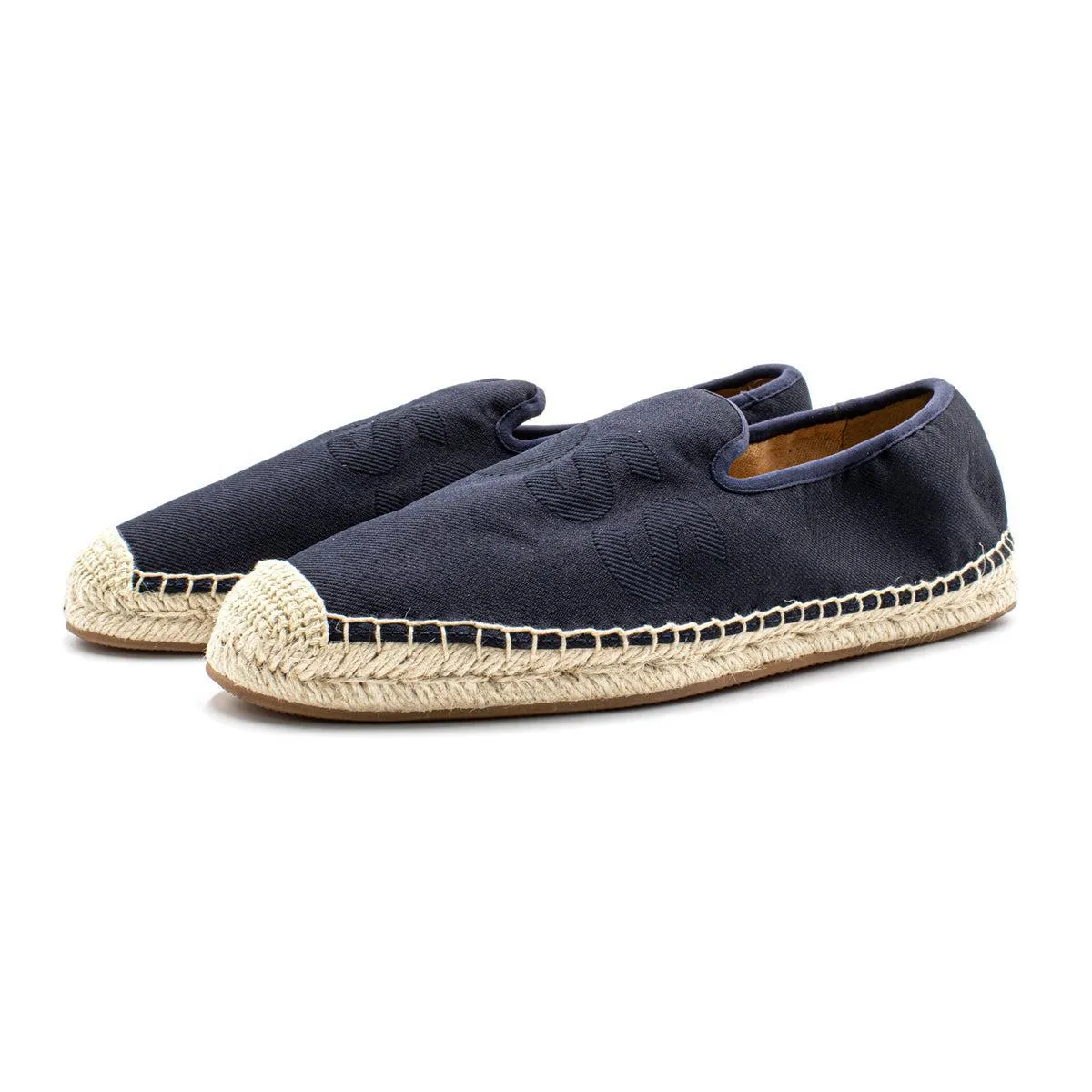 Boss Slipon Espadrilles Fabric Blue Colour For Men