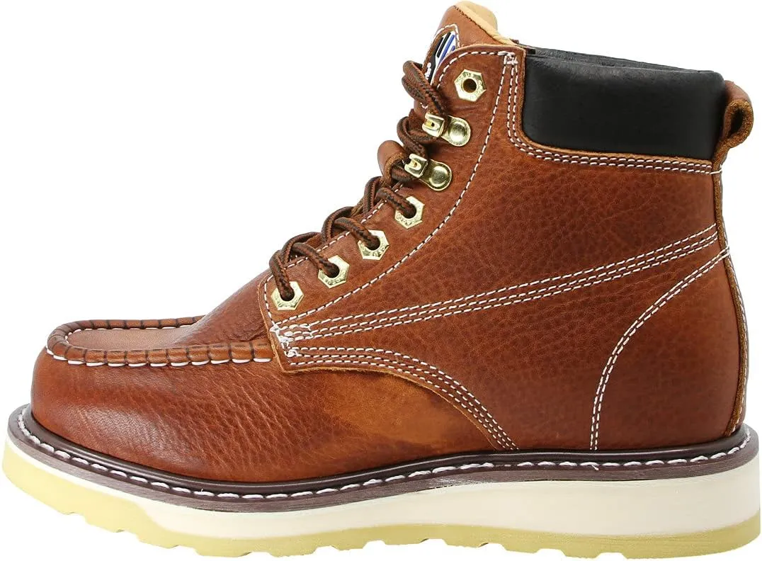 Cactus Mens 6 Heavy Duty, Soft Toe, Genuine Goodyear Welt, Premium Full Grain Leather, Comfortable, Durable, Oil Resistant, Roofing, Industrial, Construction, Work Boots