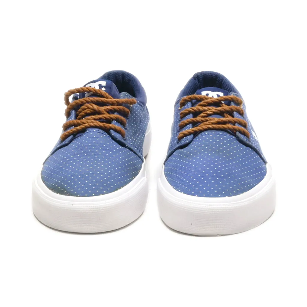Dc Shoes Trace Tx Low-Top Sneakers Canvas Blue Colour For Women