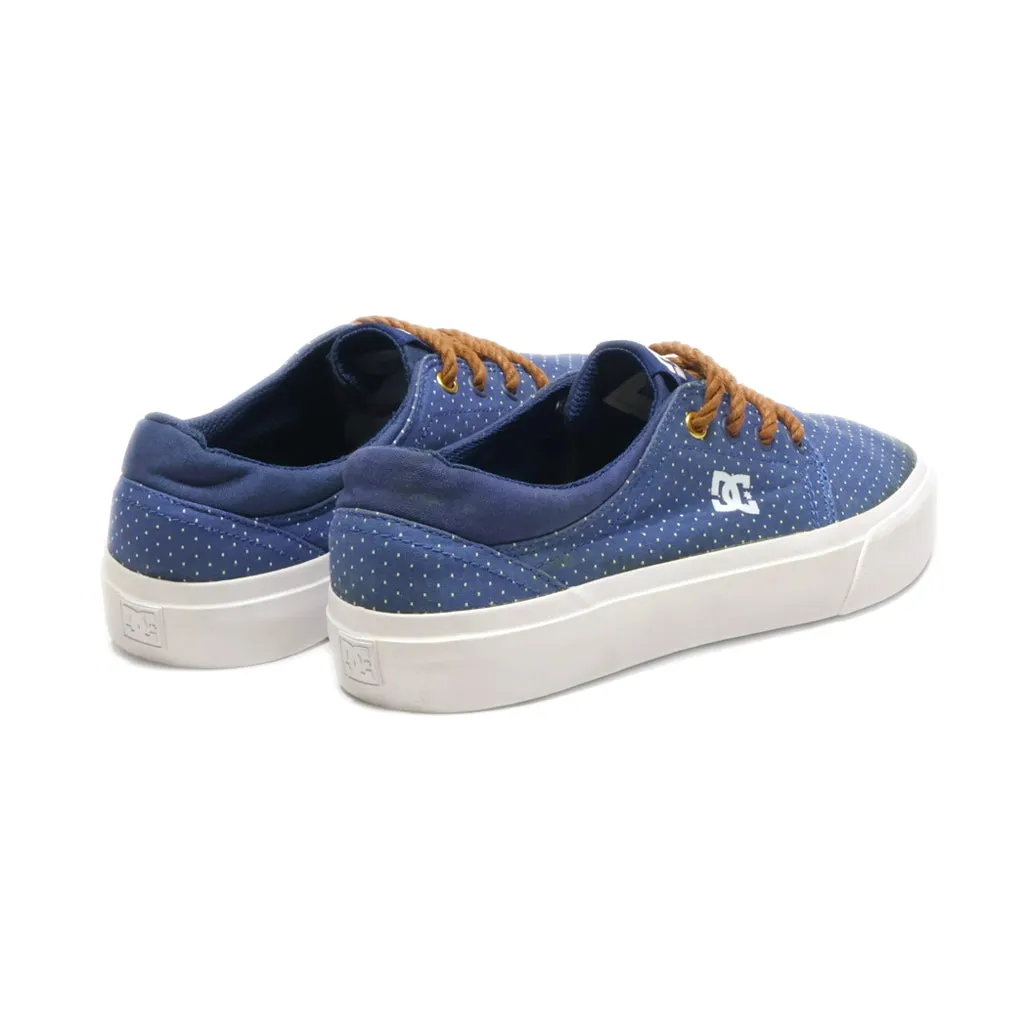 Dc Shoes Trace Tx Low-Top Sneakers Canvas Blue Colour For Women