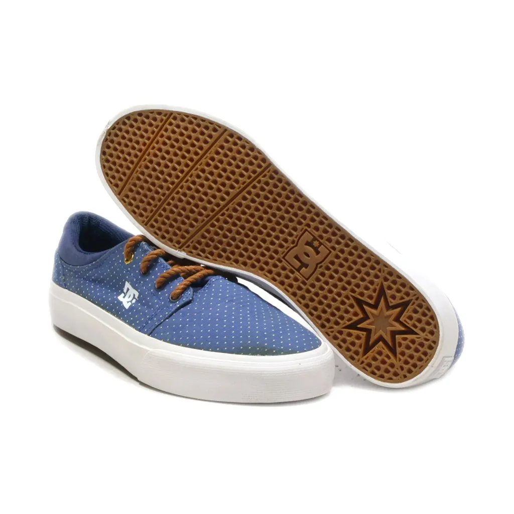 Dc Shoes Trace Tx Low-Top Sneakers Canvas Blue Colour For Women