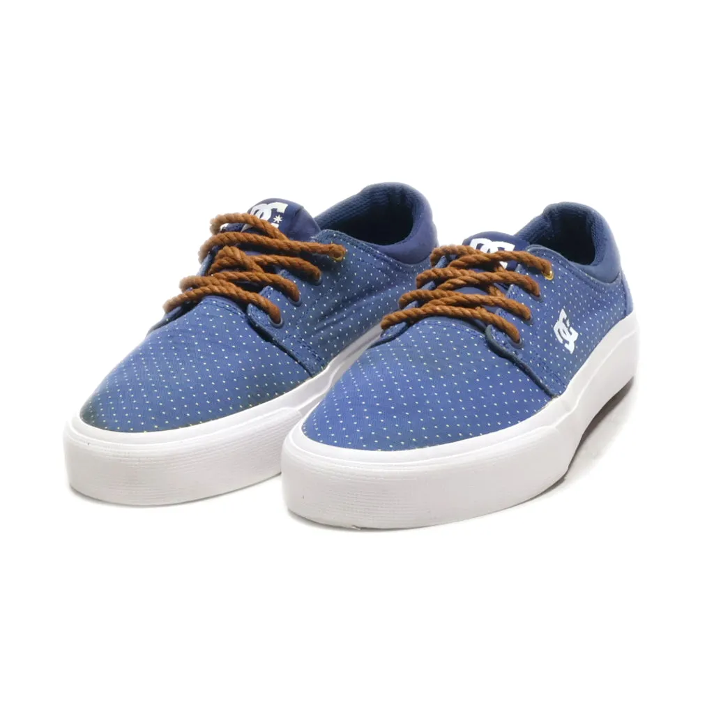 Dc Shoes Trace Tx Low-Top Sneakers Canvas Blue Colour For Women