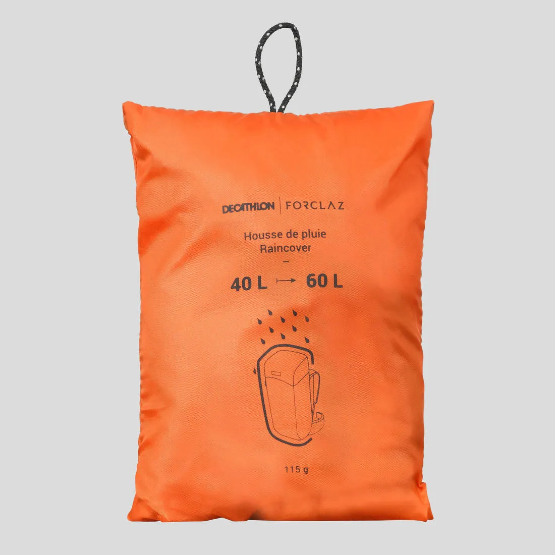Funda Para Mochila Montaña Y Trekking Impermeable 40/60L Forclaz Naranja