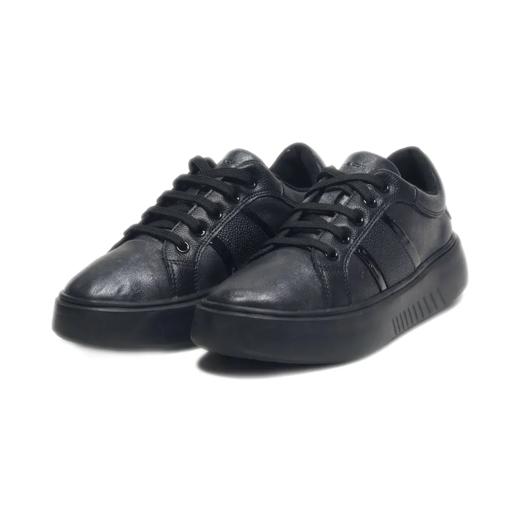 Geox Trainers & Sneakers Leather Black Colour For Women