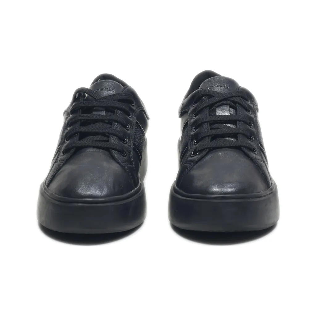 Geox Trainers & Sneakers Leather Black Colour For Women