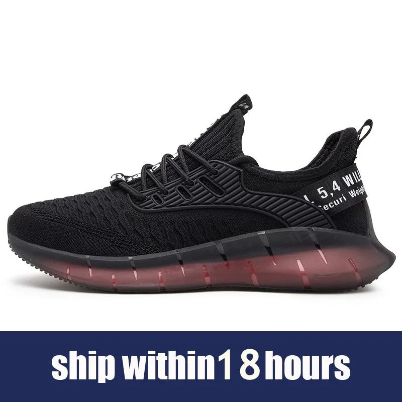 Hnzxzm Men Street Style Casual Running Shoes Comfortable Thick-soled Male Sneakers Black Increases Height for Sports Shoes
