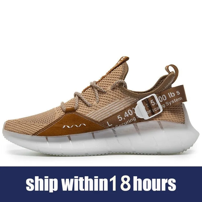 Hnzxzm Men Street Style Casual Running Shoes Comfortable Thick-soled Male Sneakers Black Increases Height for Sports Shoes