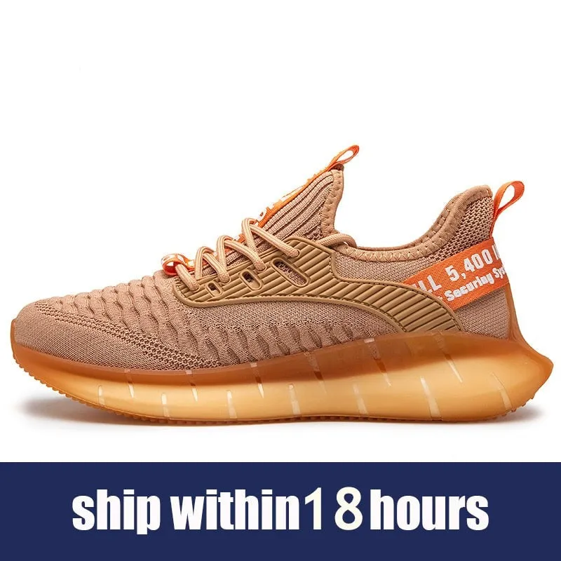Hnzxzm Men Street Style Casual Running Shoes Comfortable Thick-soled Male Sneakers Black Increases Height for Sports Shoes