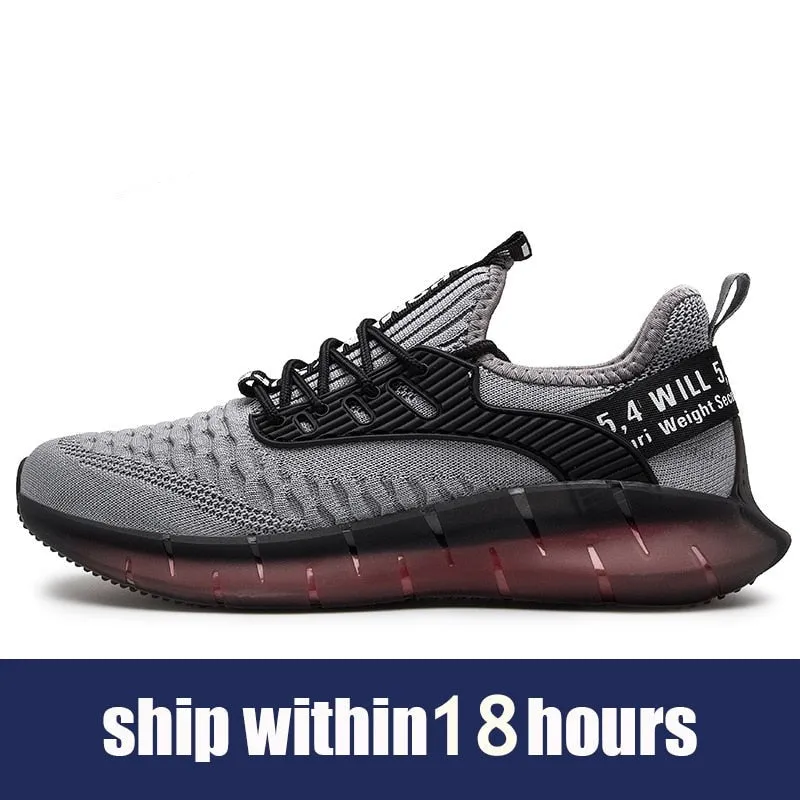 Hnzxzm Men Street Style Casual Running Shoes Comfortable Thick-soled Male Sneakers Black Increases Height for Sports Shoes