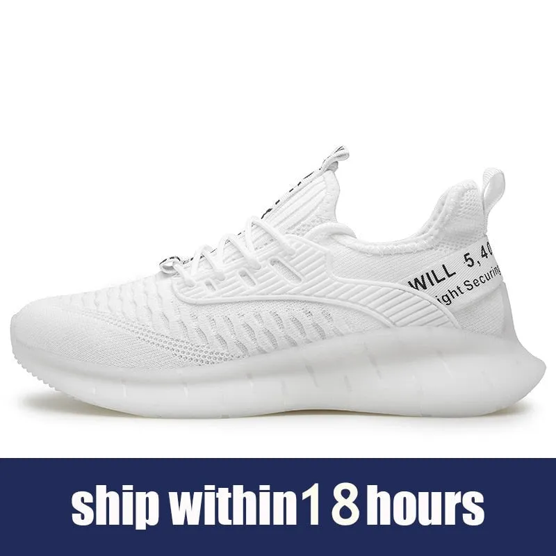 Hnzxzm Men Street Style Casual Running Shoes Comfortable Thick-soled Male Sneakers Black Increases Height for Sports Shoes