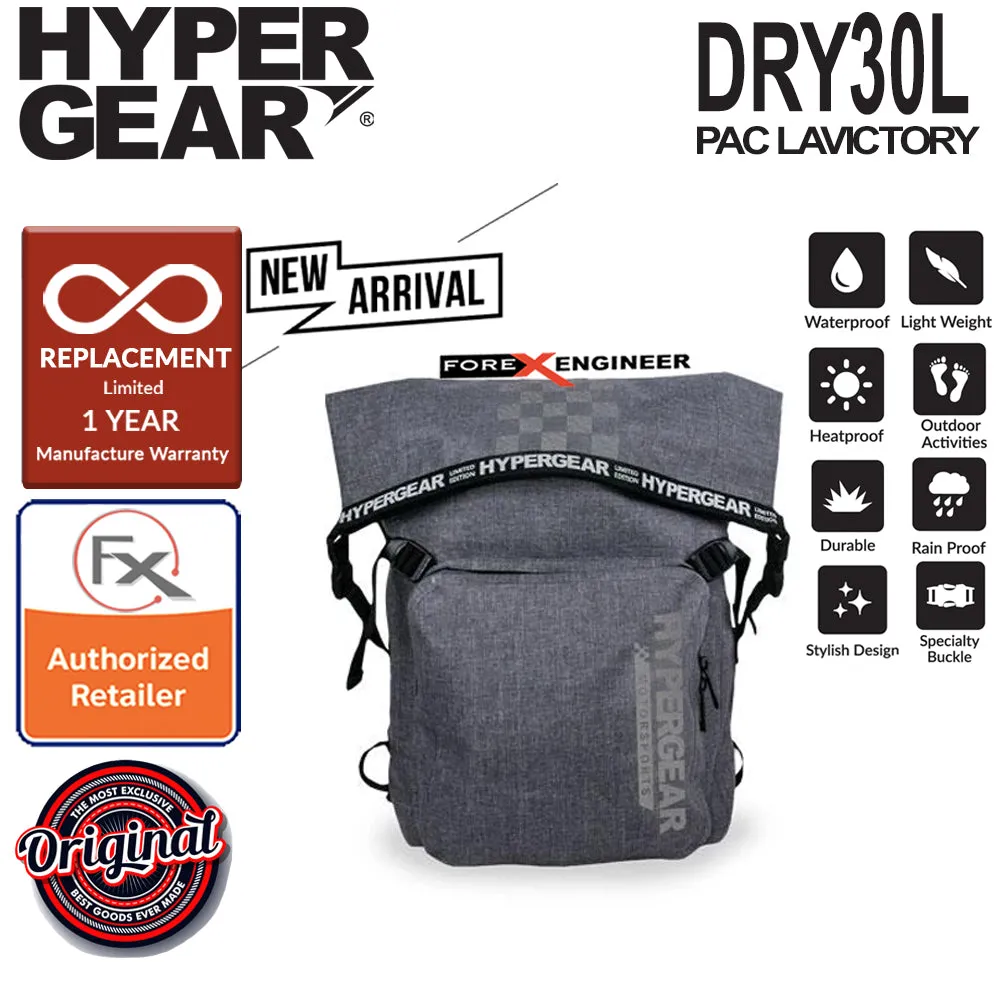 Hypergear Dry Pac LaVictory 30L - Heavy-duty Design and IPX6 Waterproof Specification - Snow Grey ( Bundle with Fast Slot E) (Barcode: 302122   306051 )