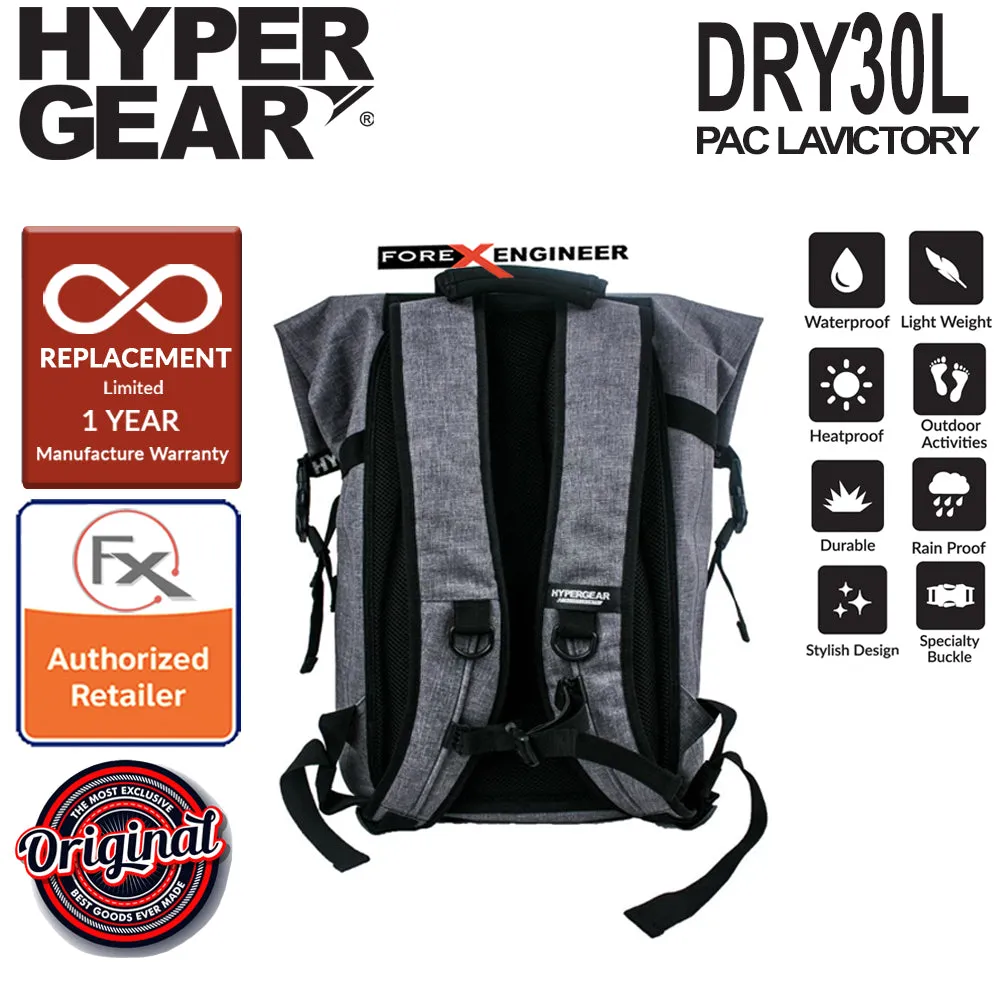 Hypergear Dry Pac LaVictory 30L - Heavy-duty Design and IPX6 Waterproof Specification - Snow Grey ( Bundle with Fast Slot E) (Barcode: 302122   306051 )