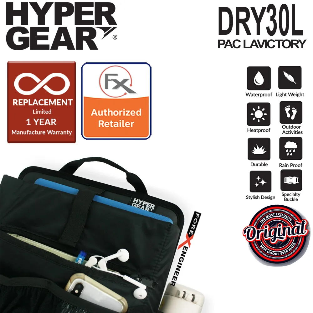 Hypergear Dry Pac LaVictory 30L - Heavy-duty Design and IPX6 Waterproof Specification - Snow Grey ( Bundle with Fast Slot E) (Barcode: 302122   306051 )