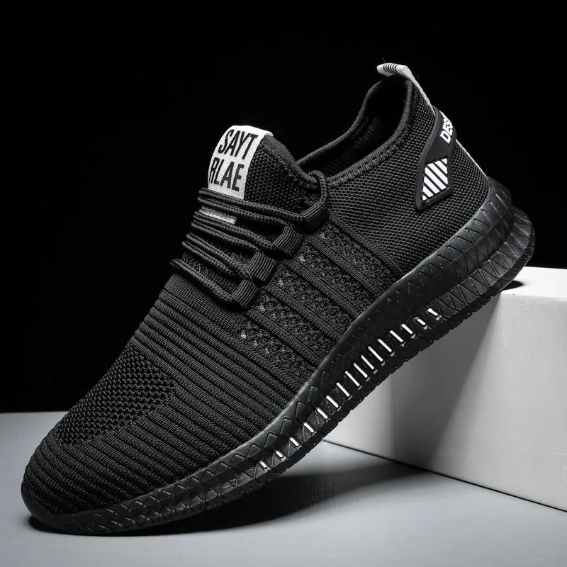 Men's Sneakers Shoes Lightweight Breathable Running Walking Yoga Sports Footwear Soft Sole Lace-up Shoes