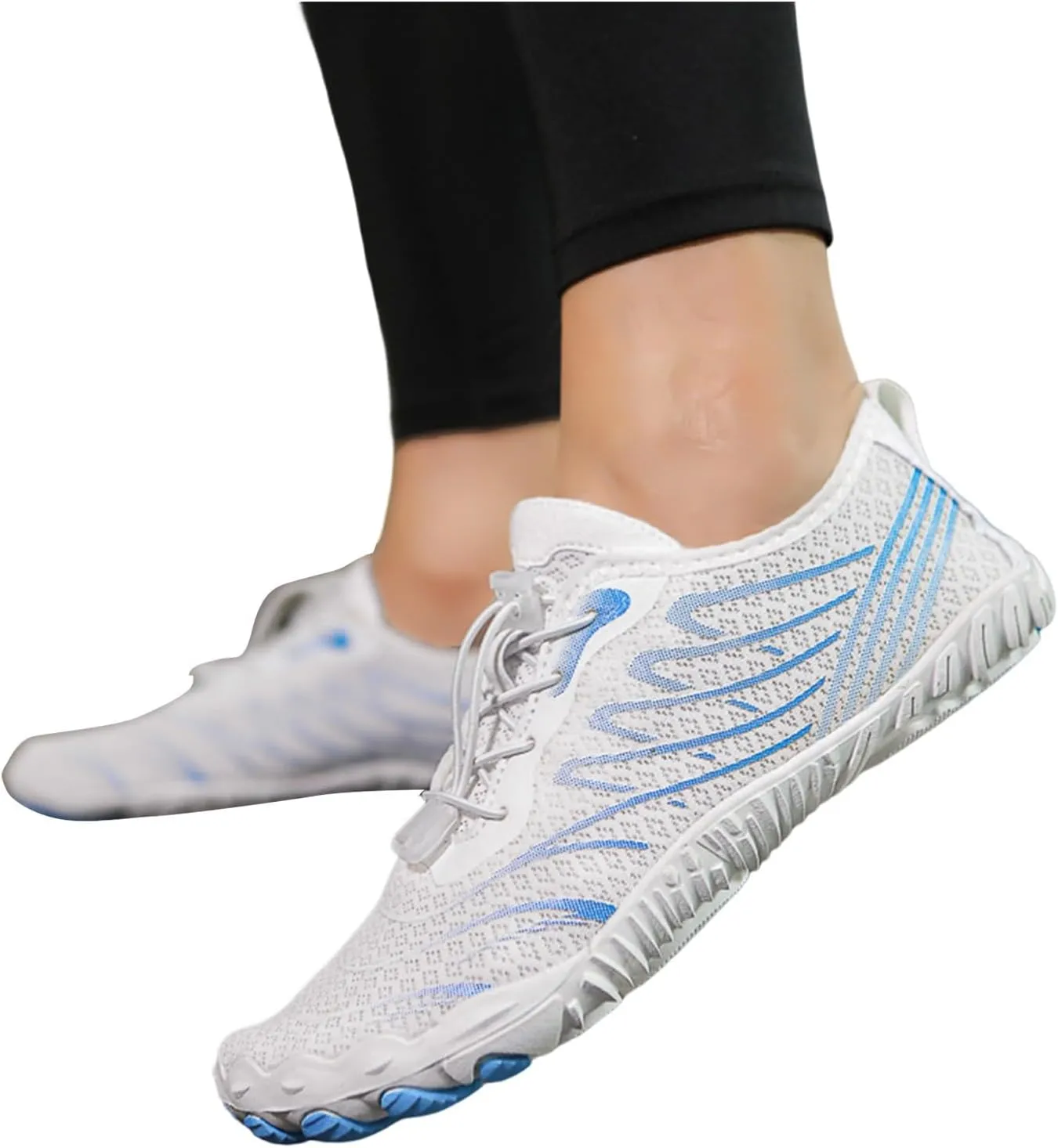 Non Slip Surfing Shoes for Men Women Barefoot Quick Drying Water Shoes Summer Breathable Outdoor Sneakers for Wading Boating Kayaking Hiking Climbing Comfy Beach Volleyball Shoe Laceless Women Men