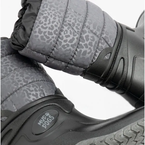 NORDIC Womens Snow Boot Boots,Wellingtons (Womens) Black/Leopard