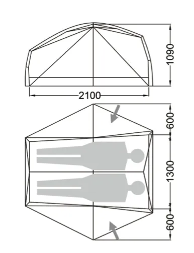 Wilderness Equipment Space-2 Mesh Hiking Tent