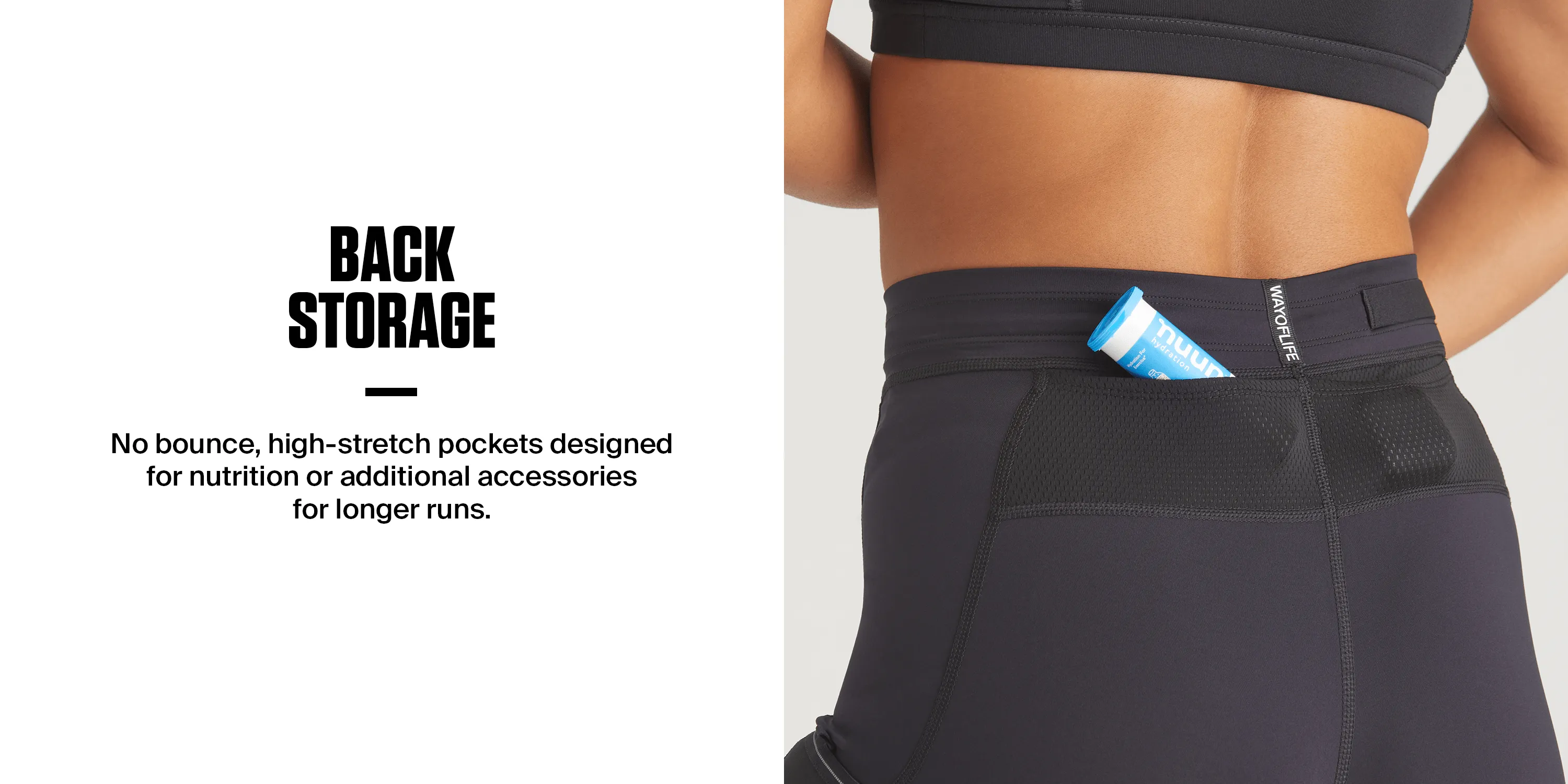 Women's Distance Half Tight in Black