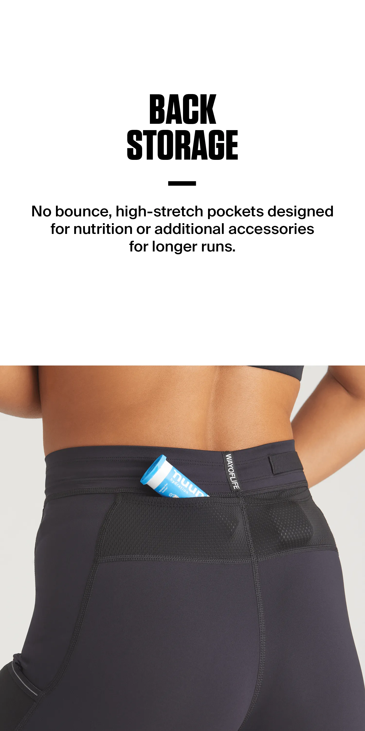 Women's Distance Half Tight in Black