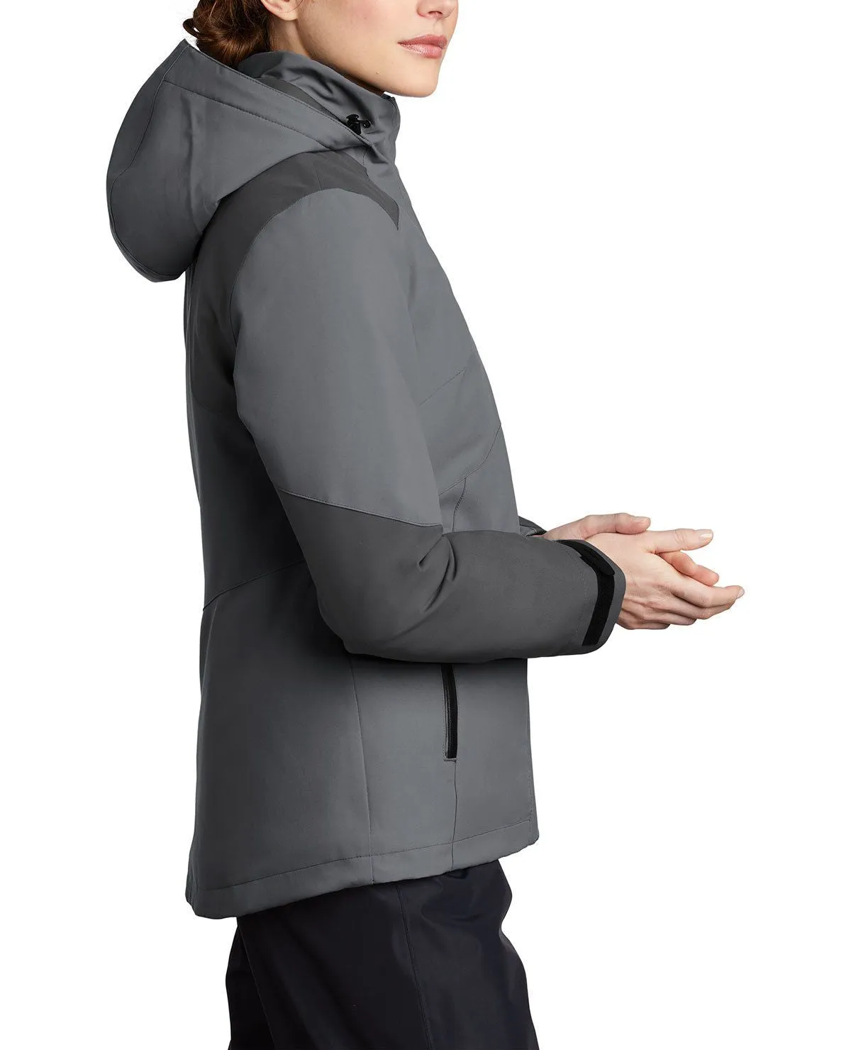 Women's Long Sleeve Insulated Waterproof Hooded Jacket